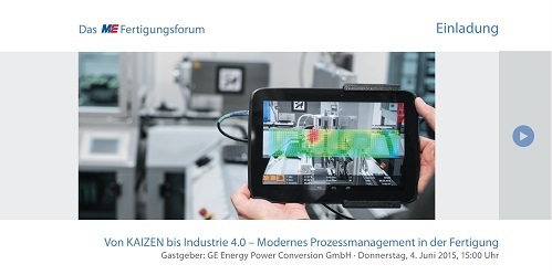 ME-Forum: Von KAIZEN bis Industrie 4.0  – Modernes Prozessmanagement in der Fertigung